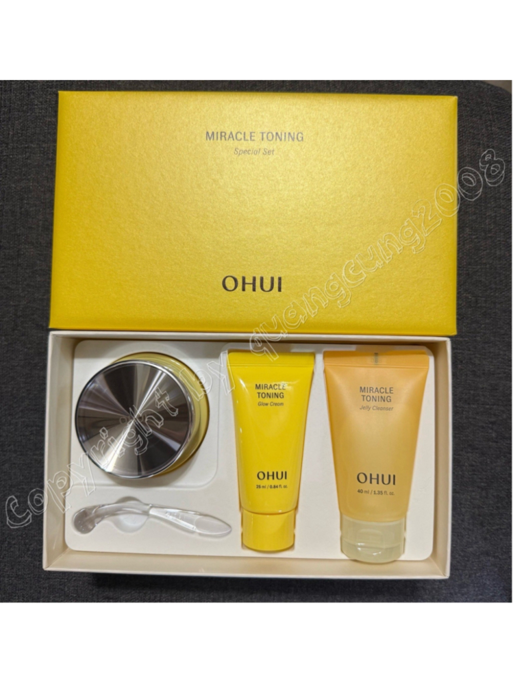 O HUI Miracle Toning Glow Cream Special Set 3 Items Moisturizing Clear K-Beauty